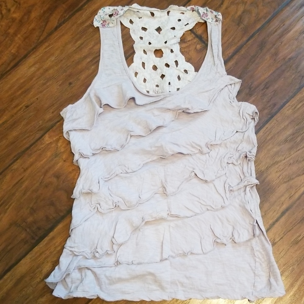 Juniors crochet back tank
